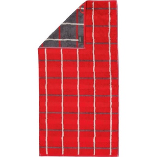 CAWÖ Noblesse Square Handtuch 50 x 100 cm rot