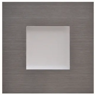 LED Ersatzleuchte Karo 0,3 W Edelstahl Küchenleuchte eckig Sockelleuchte Küche