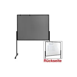 Legamaster mobiles Whiteboard 3in1 PREMIUM PLUS Multiboard XL 150,0 x 120,0 cm grau#!#weiß lackierter Stahl