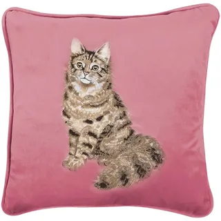 Wrendale Designs by Hannah Dale 'Feline Fabulous' Katzenkissen, bestickt