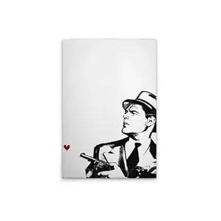 A.S. Création Leinwandbild Retro Pop-Up Herz - Wandbild in Weiss, Schwarz - 40 x 60 cm - DD131845