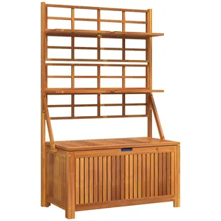 vidaXL Truhe mit Rankgitter 99 x 50 x 160 cm Braun