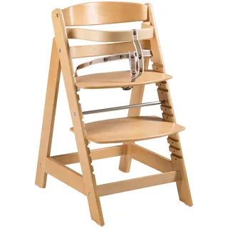 roba Treppenhochstuhl Sit Up Click, mitwachsender Hochstuhl vom Babyhochstuhl bis zum Jugendstuhl, innovativer Klickverschluss, Holz,
