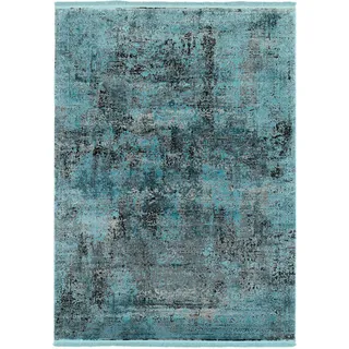 Dieter Knoll Vintage-Teppich , Blau , Textil , Uni , rechteckig , 200x290 cm , Oeko-Tex® Standard 100 , für Fußbodenheizung geeignet, pflegeleicht , Teppiche und Böden, Teppiche, Webteppiche