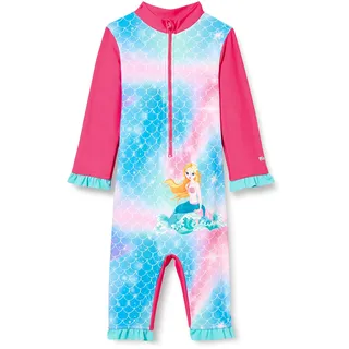 Playshoes UV-Schutz Einteiler Unisex Kinder Badeanzug Schwimmanzug Badebekleidung, Meerjungfrau Langarm, 74/80