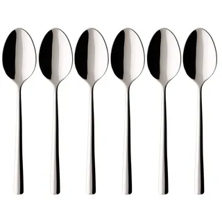 Villeroy & Boch 6-teiliges Piemont Espresso/Mokkalöffel-Set aus Edelstahl