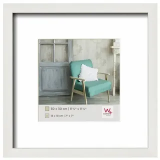 walther design Stockholm EA330W Bilderrahmen weiß 30x30 cm 2er Set