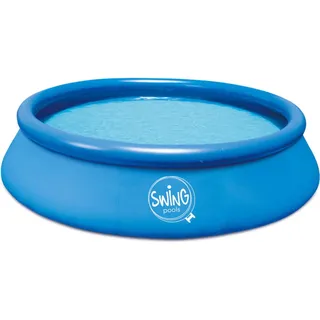 SWING Splash – Aufblasbarer Pool 3.66×0.91 m rund, Gartenpool 6.6 m3 blau - Blau