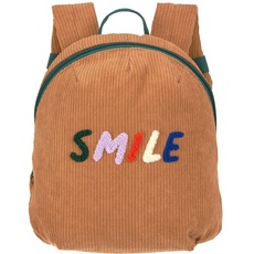 Bild Kleiner Kinderrucksack für Kita Kindertasche Krippenrucksack mit Brustgurt, 20 x 9.5 x 24 cm, 3,5 L/Tiny Backpack Cord Little Gang Smile caramel