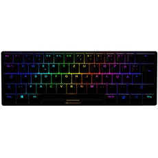 Bild von Skiller SGK50 S4 Black, 60% Layout, LEDs RGB, Kailh BLUE, hot-swap, USB, DE (4044951033775)