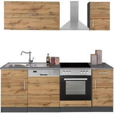 Bild von MÖBEL Küchenzeile »Colmar«, ohne E-Geräte, Breite 210 cm, grau
