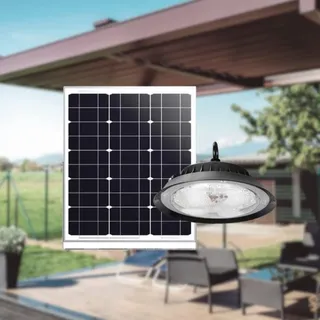 LUXULA Solar LED-Hängeleuchte 40 W 500 lm schwarz