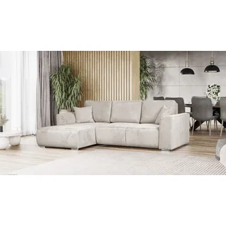 OTTO home »BEATRICE optionale Schlafsofa mit Bettkasten, B/T/H: 265/170/86 cm« L-Form, wahlweise auch mit Bettfunktion und Bettkasten,