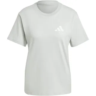adidas Damen Lounge Verbiage Graphic T-Shirt, Wonder Silver, S