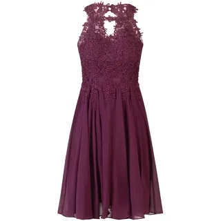 APART Cocktailkleid mit Cut-Out-Rücken, dunkel lila, 46