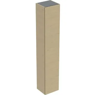 Geberit Renova Plan Hochschrank, mit einer Tür, 33x180x29,8cm, 504.045.PS.1, Farbe: Eiche natur / Melamin Holzstruktur
