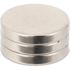 Bild Magnet (Ø x H) 18mm x 3mm rund Edelstahl 3 St. 205018