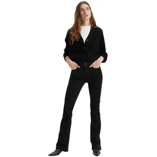 Levi's 725 Bootcut Jeans mit hohem Bund in Schwarz-W27 / L28