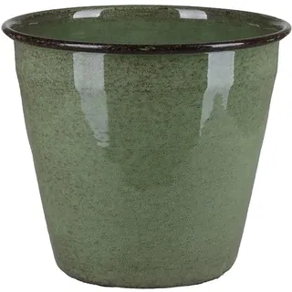 A.H.G. Metall-Topf mit Ablaufstopfen Ø 17 cm cm x 14 cm Grün