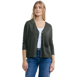 Cecil Damen B253757 Cardigan 3/4 Arm, Strong Khaki, XXL