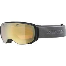 Bild ESTETICE Q - Verspiegelte, Kontrastverstärkende & Polarisierte OTG Skibrille Mit 100% UV-Schutz Für Erwachsene, black-grey, One Size