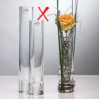 Glasvase Blumenvase von Sandra Rich Serie SOLIFLEUR transparent 20cm - Transparent
