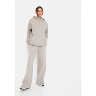 Hoodie LSCN BY LASCANA, Damen, Gr. 44/46, beige (sand), Sweatware, Obermaterial: 60% Baumwolle, 40% Polyester, unifarben, bequem normal, ohne Ausschnitt, Rippbündchen, Sweatshirts Hoodie, mit aufgesetzter Kängurutasche, Topseller