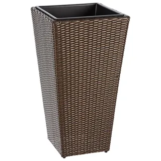 Dehner Pflanztopf Alicante, ca. 75 x 40 x 40 cm, Polyrattan, braun