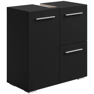 Badplaats Waschbeckenunterschrank Mars 60 x 60 cm Schwarz Matt