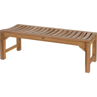 Gartenbank Ferrara Teak Massivholz 120 cm Ohne
