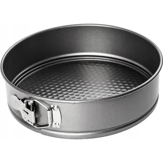 KADAX Springform "Garonne", runde Backform aus Stahl mit Antihaftbeschichtung, Silber, 20 cm