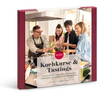 mydays Geschenkbox Kochkurse & Tastings, über 50 Erlebnisse an 400 Standorten, Erlebnis-Gutschein für 1 Person