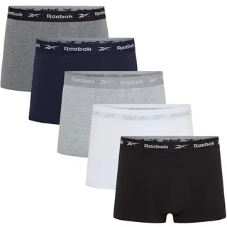 Reebok Boyes Boxershorts Herren | Bequeme Unterhosen Männer | Multipack Unterwäsche Herren & Boxershorts | Atmungsaktive Baumwolle für Alltag, Sport & Freizeit