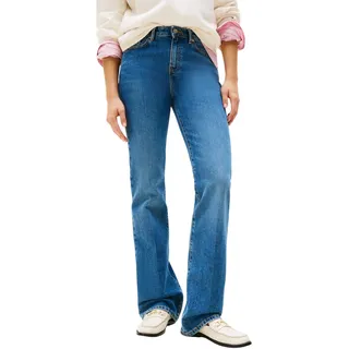 Tommy Hilfiger Damen Jeans Hose Flo Bootcut Mid Rise, Blau (Flo), 30W/28L