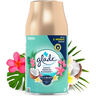 Glade (Brise) Automatic Spray Nachfüller, Raumduft, Exotic Tropical Blossoms, 4er Pack (4 x 269 ml)