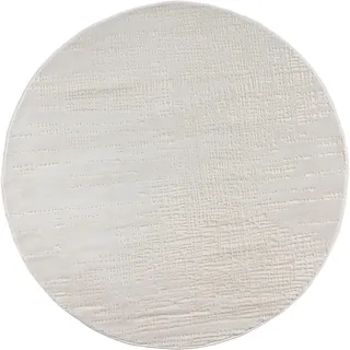 OTTO home Teppich "Ariano, dezenter Glanz mit Hoch-Tief-Struktur" rund 12 mm Höhe Vintage Design, Schrumpf Carving-Effekt, Wohnzimmer, Schlafzimmer, cream