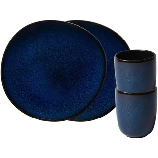 Villeroy & Boch Lave Frühstücks-Set 4-tlg. blau