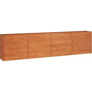 vidaXL Hochbeet Rostig 320x40x77 cm Cortenstahl - Braun