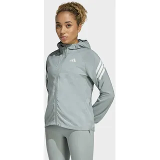 Laufjacke ADIDAS PERFORMANCE "ADI365 ICONIC", Damen, Gr. XL, grau (wonder sage), Obermaterial: 100% Polyester, Jacken Laufjacke