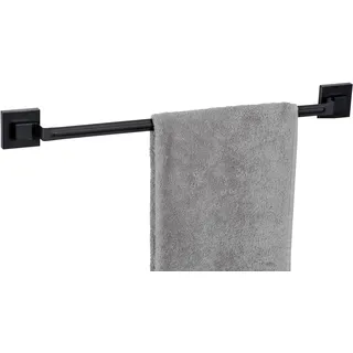 Wenko Quadro Handtuchstange Edelstahl Schwarz