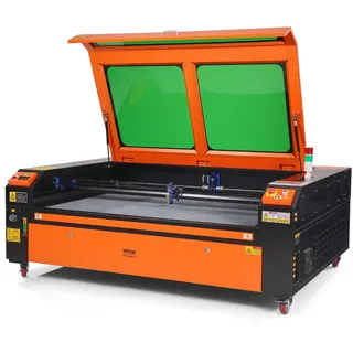VEVOR 130W CO2-Lasergravierer, 900x1400mm, 500mm/s Laserschneidmaschine mit 2-Wege-Pass-Air-Assist, kompatibel mit LightBurn, CorelDRAW, AutoCAD, Windows, Mac OS, Linux, für Holz, Acryl, Stoff