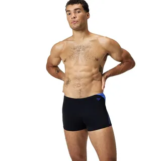 Speedo Herren Hyperboom Splice Aquashort Schwimmhose | Schnell trocknend | Training | Fitness | Chlorbeständig Schwimmbekleidung, Cobalt Pop, 32