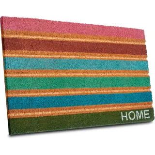 HANSE HOME Colorful Stripes, Scraper-Fußmatte Drinnen/Draußen Rechteck Mehrfarbig