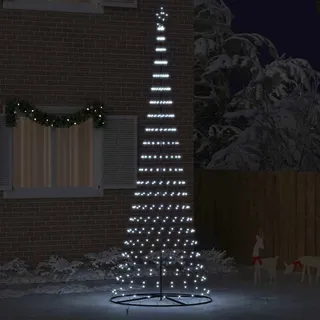 Hochwertigen Möbel LED Weihnachtsbaum Kaltes Weiß 138,5 x 138,5 x 399 cm Metall - 8498766
