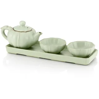 TEA SOUL B6021251 Set Mit Teekanne Und 2 Bechern, grün