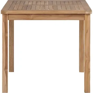 vidaXL Gartentisch 80x80x77 cm Massivholz Teak - Braun
