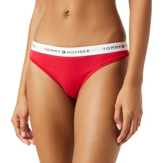 Tommy Hilfiger Thong Stringtangas Damen, Rot (Primary Red), L