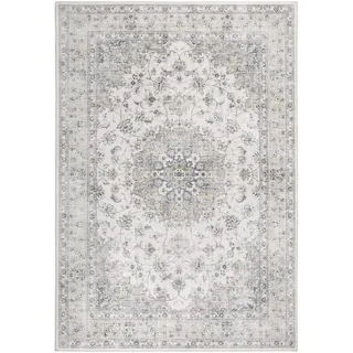 -luxor- living Teppich Wohnzimmer Prima im Vintage Design - Wohnzimmerteppich Teppich Kurzflor Digitaldruck in zeitlosem Design Creme 80 x 150 cm