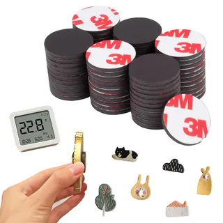 CALLYSONIC Magnete zum Kleben, Magnetplättchen, Magnetplättchen Selbstklebend, Magnet Klebepads, Magnete Selbstklebende Stark, Runde Klebemagnete, Kühlschrankmagnete, Tafelmagnete, 26 Stück