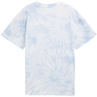 TOM TAILOR T-Shirt im Batik-Look, blau